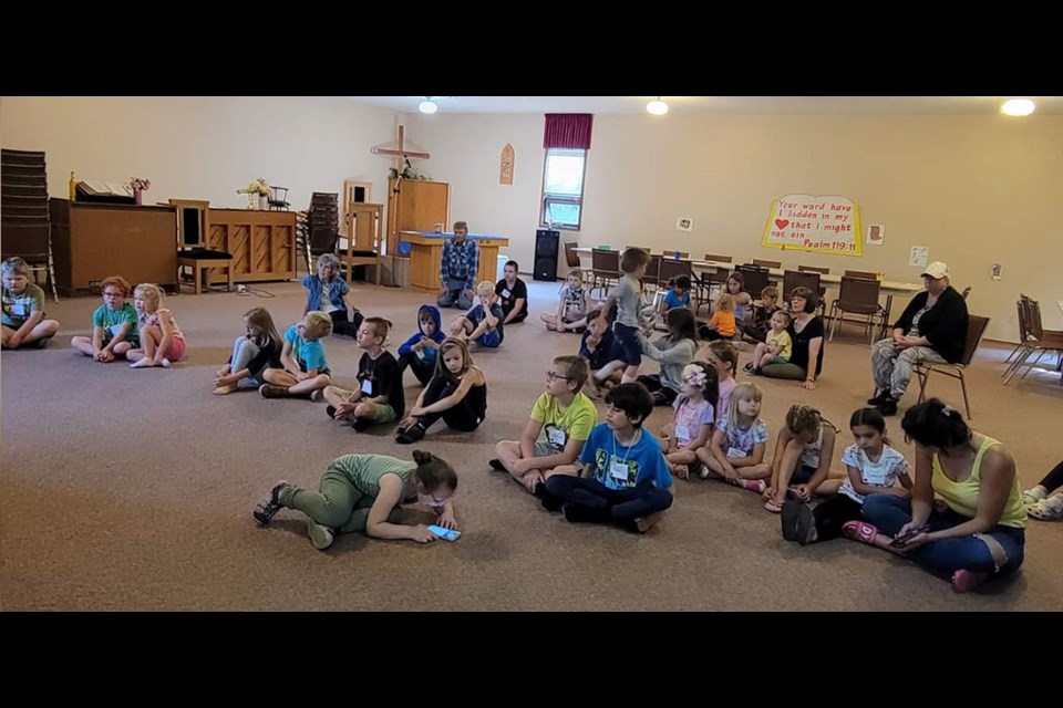 A variety of activities were provided during a week of Vacation Bible School at Grace Community Church. 