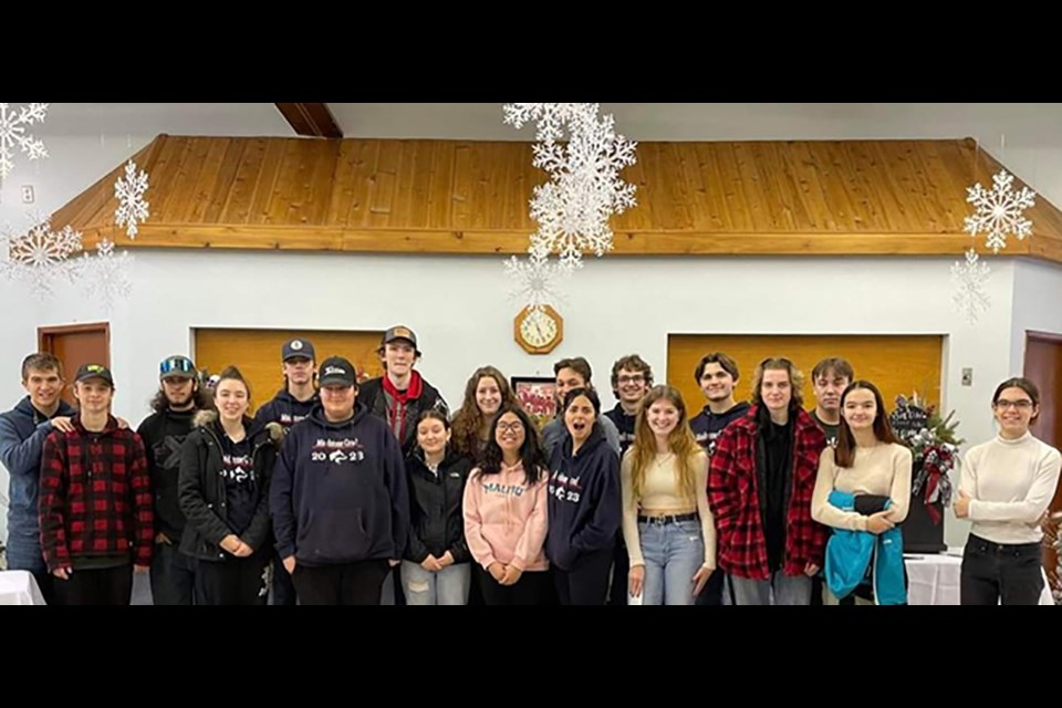 Thank you to Maidstone’s Grade 12 students, who helped set up at Festival of Trees in the Legion Hall.