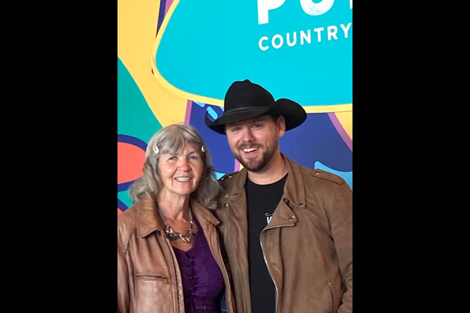 Popular, friendly country western singer Brett Kissel with Elaine Woloshyn. There were long lineups as fans patiently waited in the Studio Bell National Music Centre for the CCMA awards ceremony. 