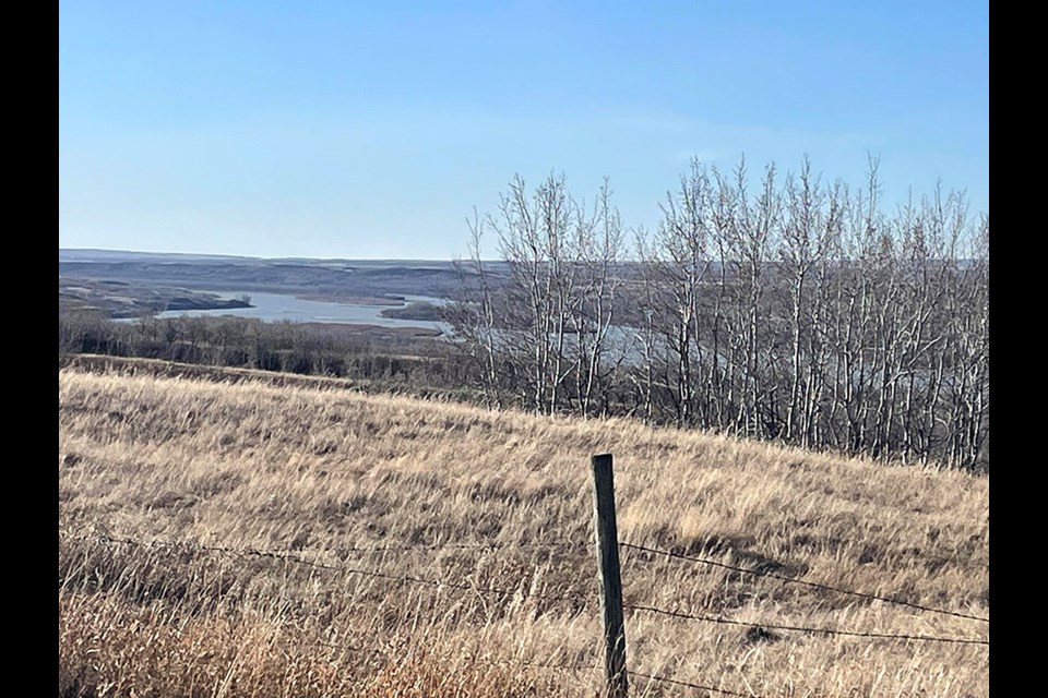 Went looking for crocuses but could not find any. This is the North Saskatchewan River near Maymont. 