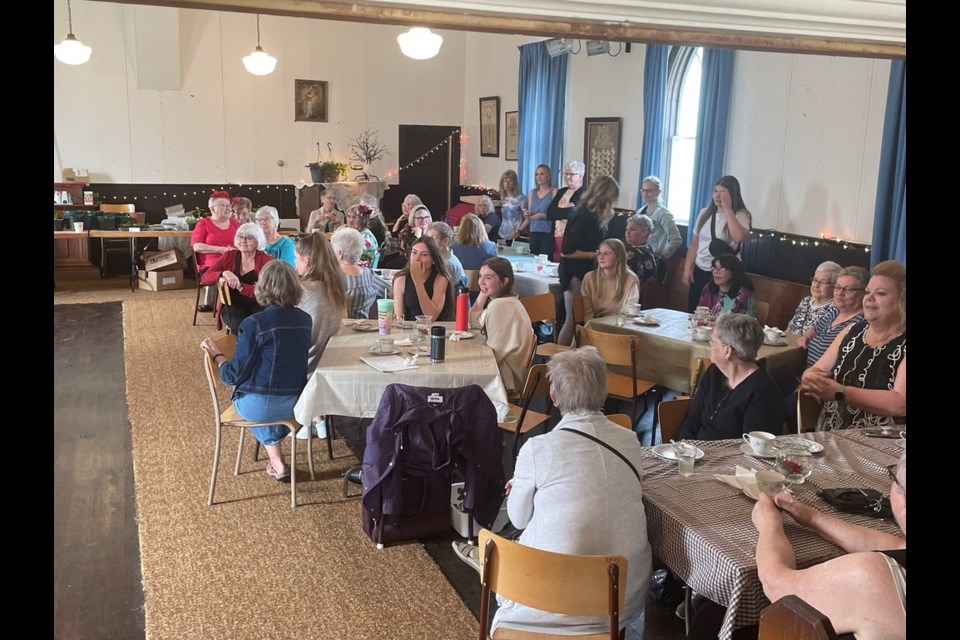 Many women thoroughly enjoyed this spring afternoon at the Mother's Day Tea in Ruddell Community Hall on Saturday, May 11. 