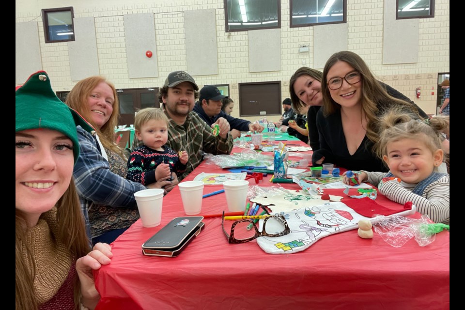 Crafts and cookie decorating were part of the fun at Meota Santa Day Dec. 18.