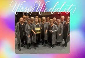 Annette Duhaime and her a cappella group recently travelled to Edmonton to compete in a Western Canada competition.