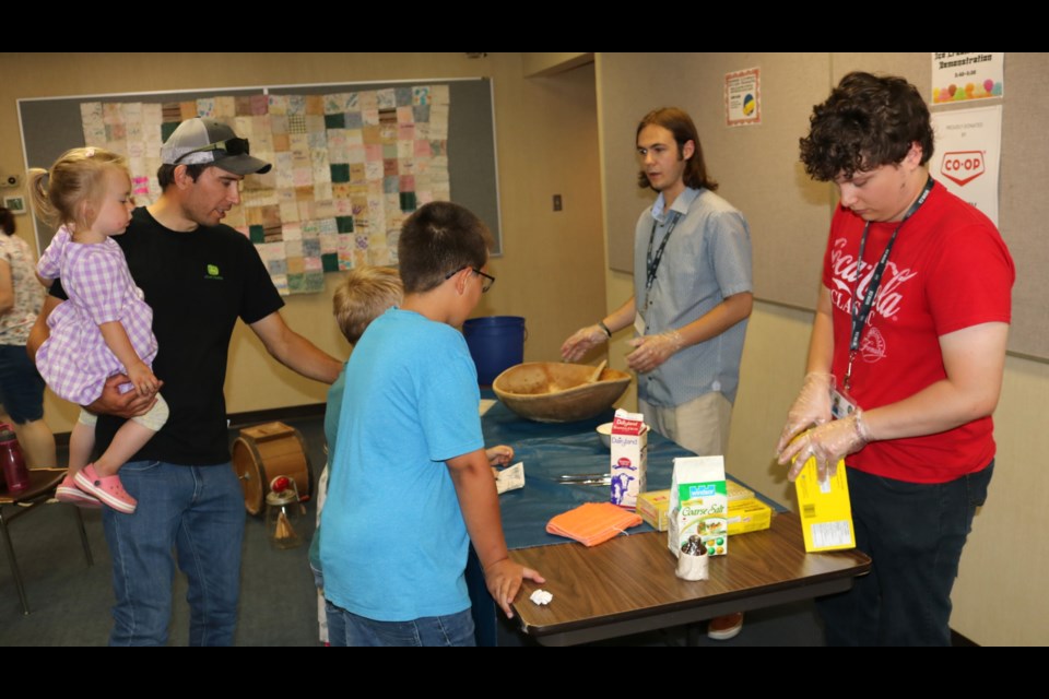 The afternoon was filled with a number of activities; some of a heritage nature such as making butter.