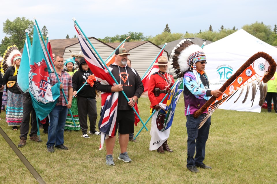 The Yorkton event included a grand entry.