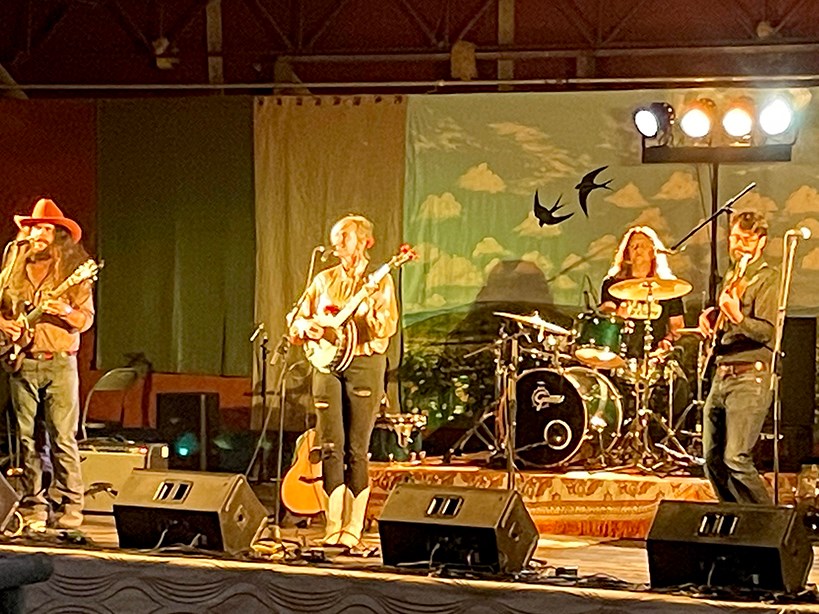 Talented Saskatoon musician Saskatoon Eliza Mary Doyle on stage at Eagle Hills Regional Park Saturday evening. 