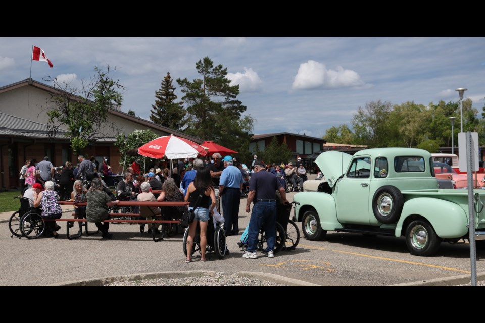 Vintage vehicles were on display.