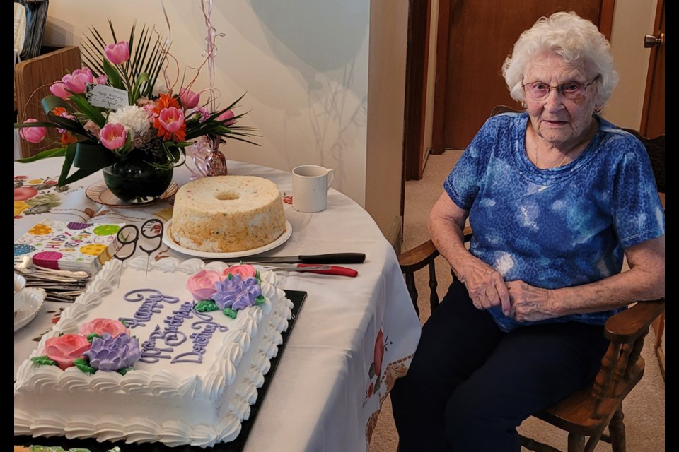 Dorothy Harmel of Maidstone celebrated 99 years with family and friends on May 14, 2025.