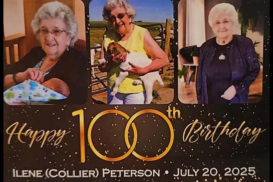 Ilene Peterson of Unity celebrated her 100th birthday on July 20. 