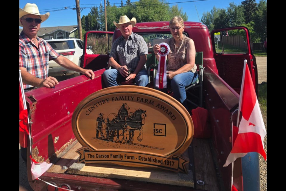 2025 Maidstone Canada Day Parade first prize winner Carson Century Farm. 