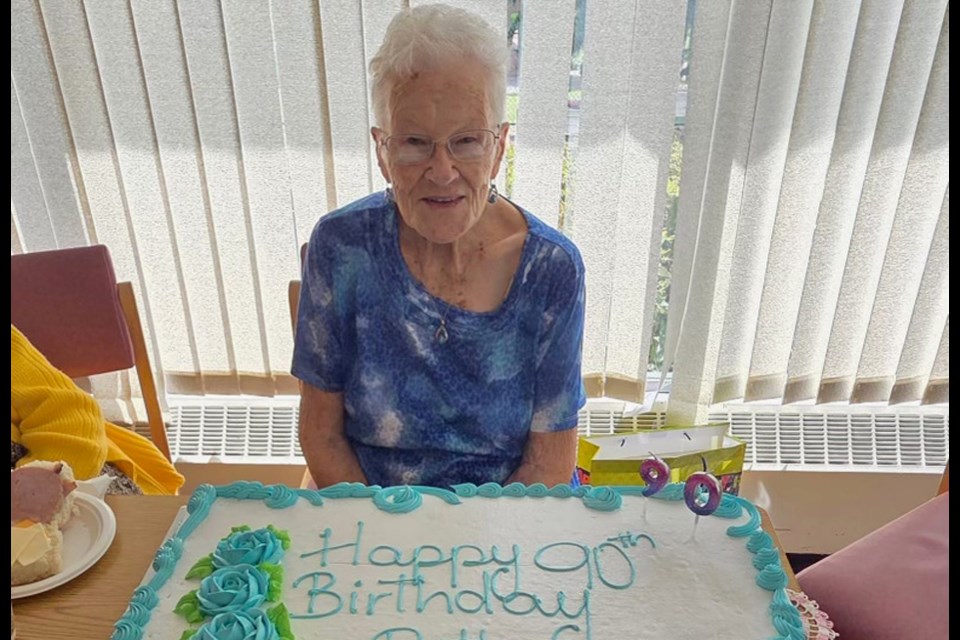 Ruth Hrynewich on her special day. Happy 90th birthday. 
