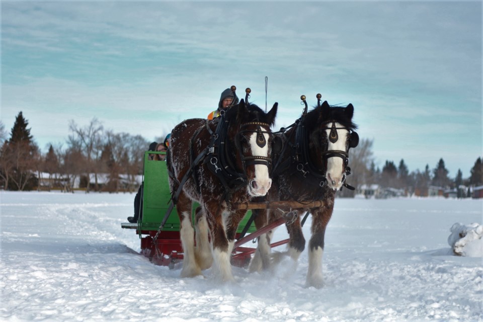 Twylla and Cameron Newton supplied sleigh rides.