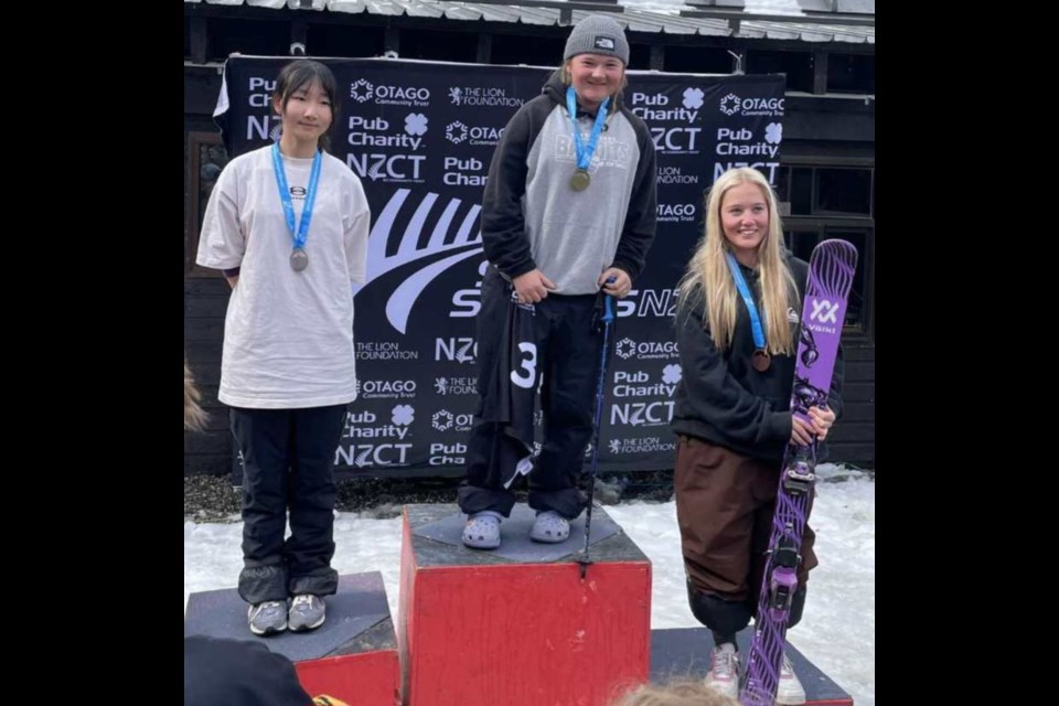 Talance Stapleton wins gold in Junior National Slopestyle in New Zealand.| 