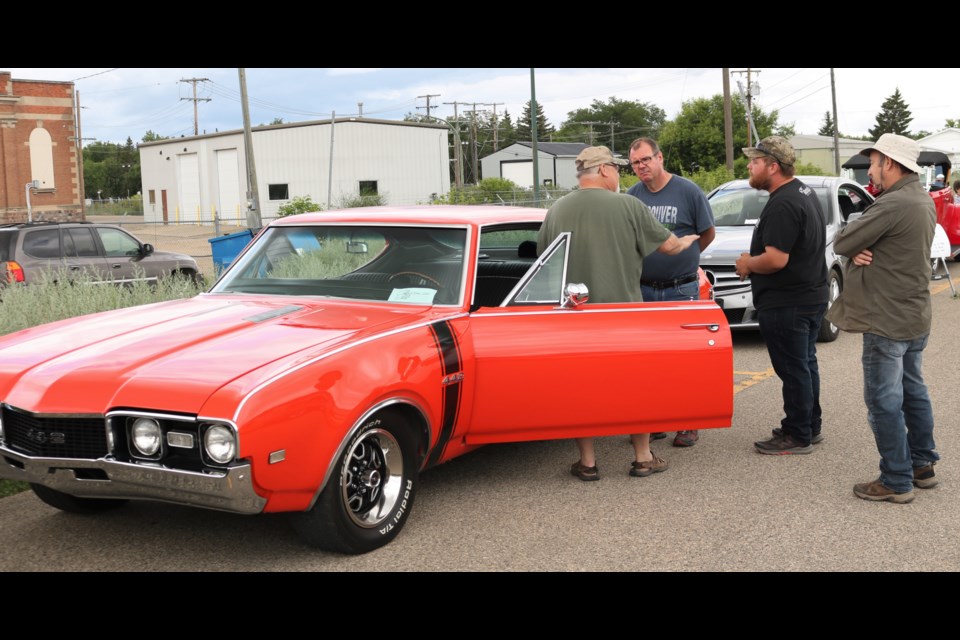 One of the muscle cars in the show.