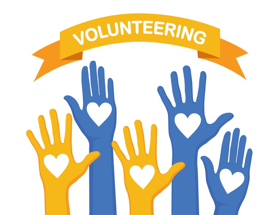 Volunteering hands