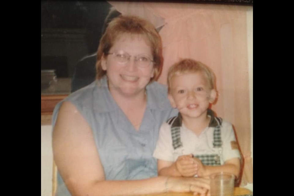 Ryan Koenig and his mom, Janet, prior to her passing in 2002 from cancer.
