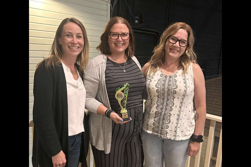 L-R: Danika Dinko, Executive Director of the Kinsmen Foundation; Raelynn Nicholson, Kinette Club of Assiniboia; Terri Troupe-Logue, TeleMiracle 49 Chair
