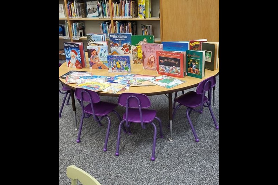 Engaging set up and displays are always part of Assiniboia's Library day to day environment, especially encouraging kids to read with special displays like this.