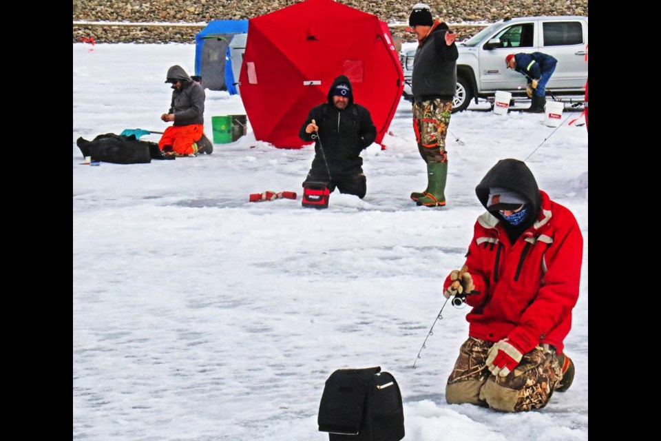 There were 44 anglers who tried their luck on Saturday at the Weyburn Wildlife Federation's fish derby at Mainprize.