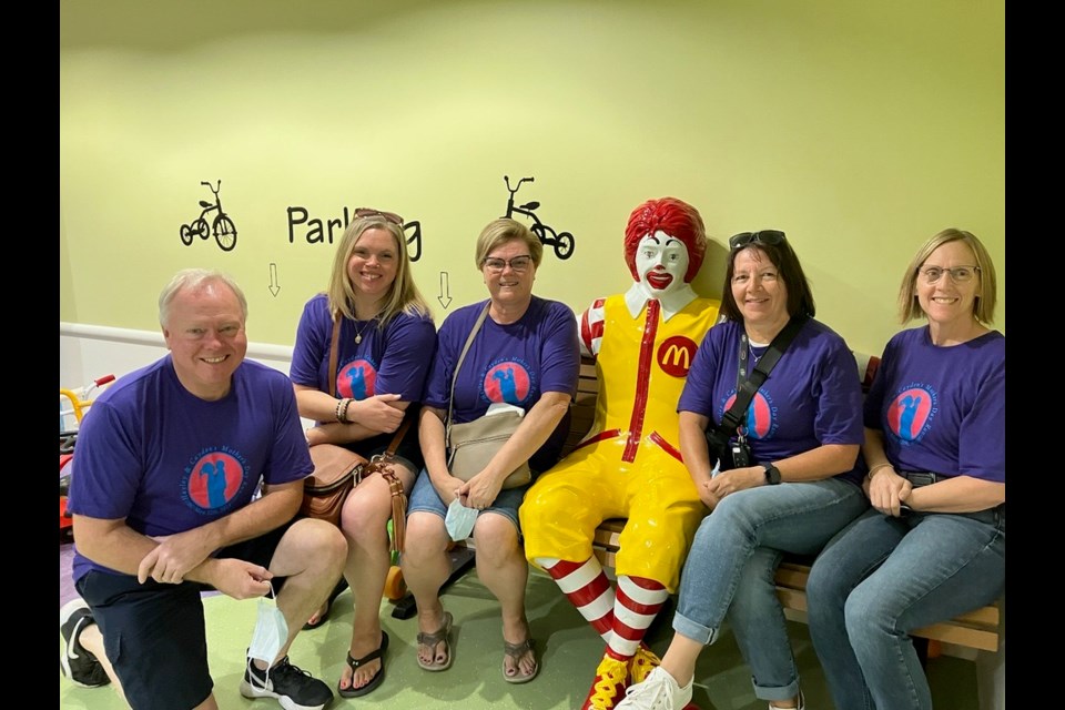 Hayley and Cayden Mother’s Day committee members recently toured the Ronald McDonald House. They included: Les Wilcock, Cara Wilcock-Wolynec, 
Melanie Wilcock, Joanne Romanow and Alison Lewis. 