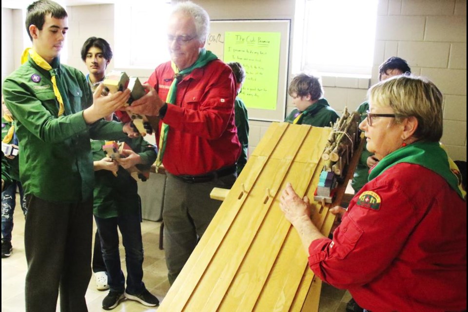 Semis were loaded up for race heats, during the Kub Kar races on Saturday for the Fifth Weyburn Scouts at Grace United Church.