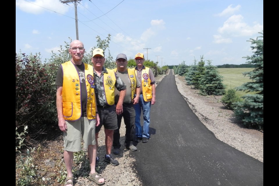 The Unity Lions Club certainly has created a legacy project in their ongoing commitment to pathway development.