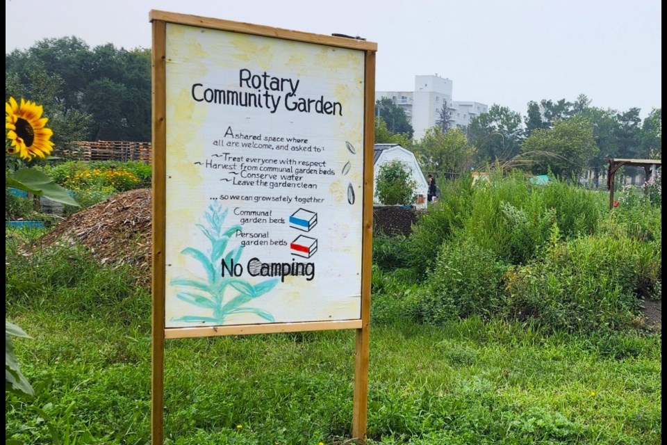 The Rotary Garden Collective has been tending the site since 2019.