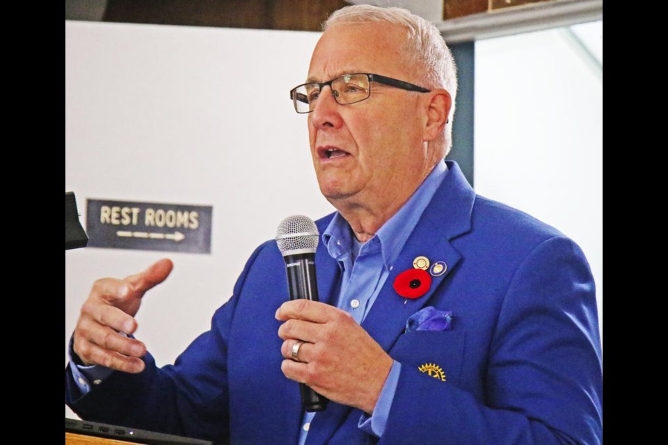 Fred Wright, the District Governor for Rotary Clubs in Saskatchewan, Manitoba and Northern Ontario, spoke to the Weyburn Rotary Club recently about how they should consider rebuilding the club.