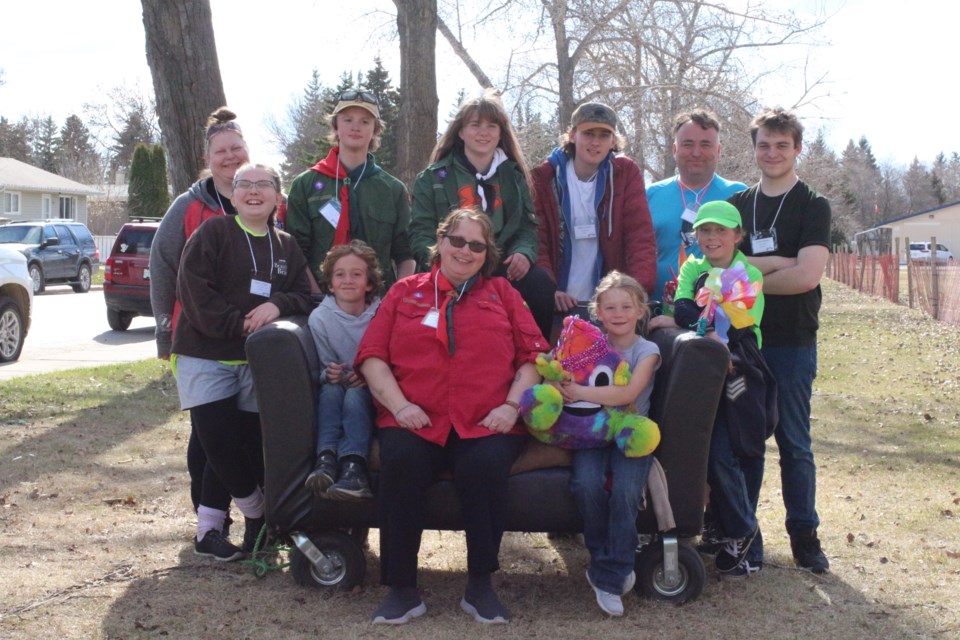 The Yorkton Scouts, pictured here, were the winners of the couch rally held in the city May 6.