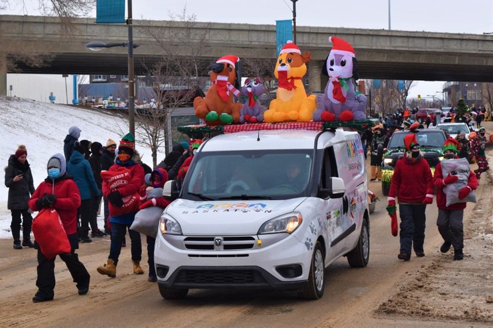 Saskatoon SPCA was part of last month's 30th Annual Saskatoon Santa Claus Parade as a way to promote their programs to the community.