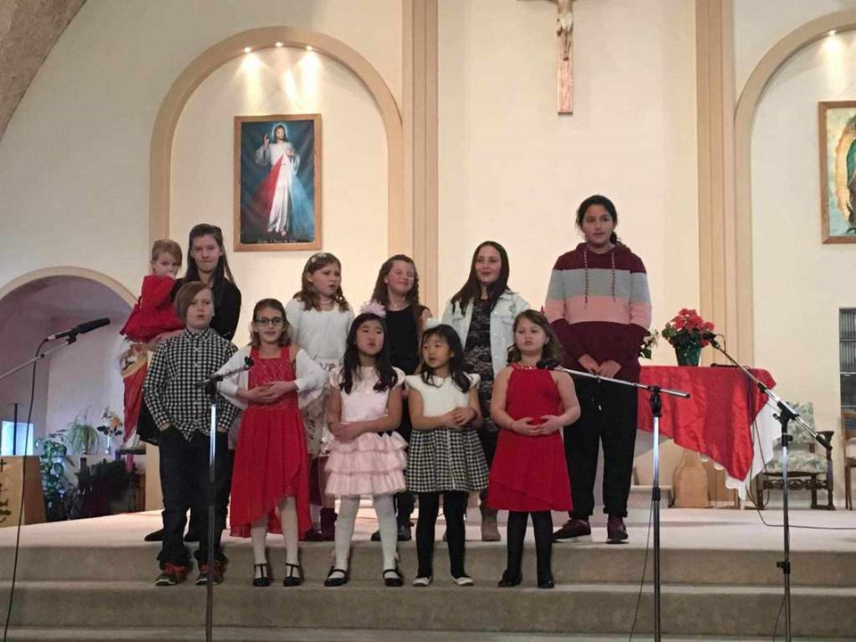 Wilkie United Church youth choir entertain at 2019 Carol Festival