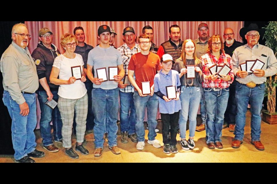 These are the award recipients for the top fish and game taken in 2021, presented by the Weyburn Wildlife Federation on Saturday evening at the Fred Garner Memorial Banquet and Trophy Night