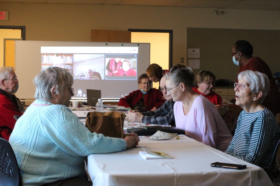 Members of the Yorkton Genealogy Society gathered at the Yorkton Public Library Dec. 3 for their yearly windup.