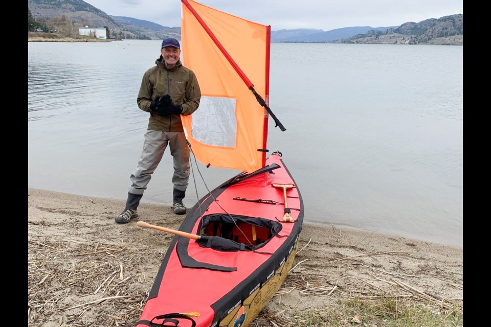 Bert terHart plans to cover about 7,000 kilometres across Canada using his canoe, Kai Nani, and his feet as means of transportation. 