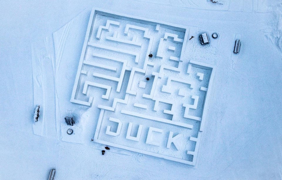 Duck Mtn snow maze