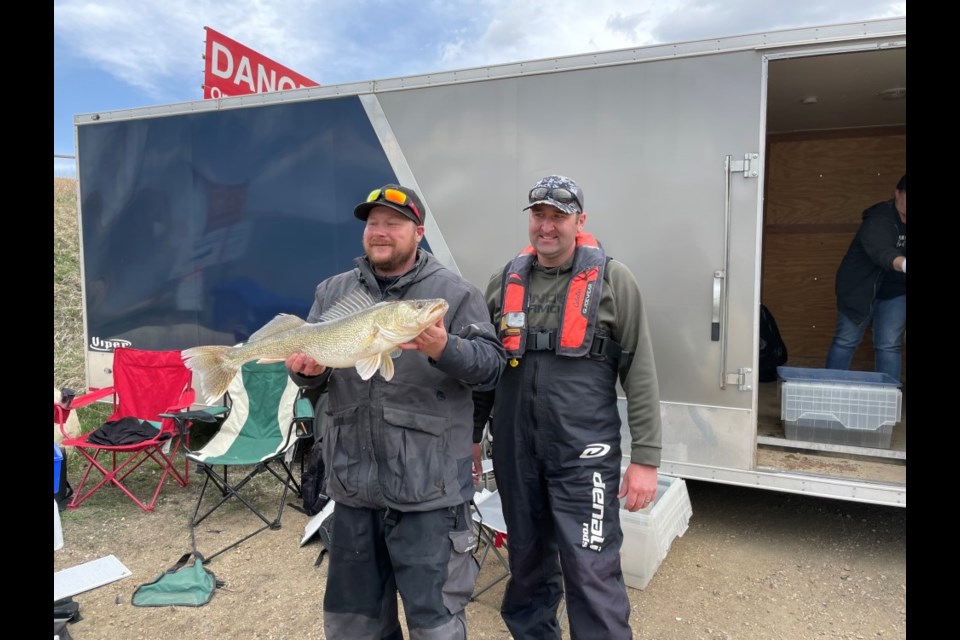 Ryan Englot and Dean Schenk had the largest fish this year. 