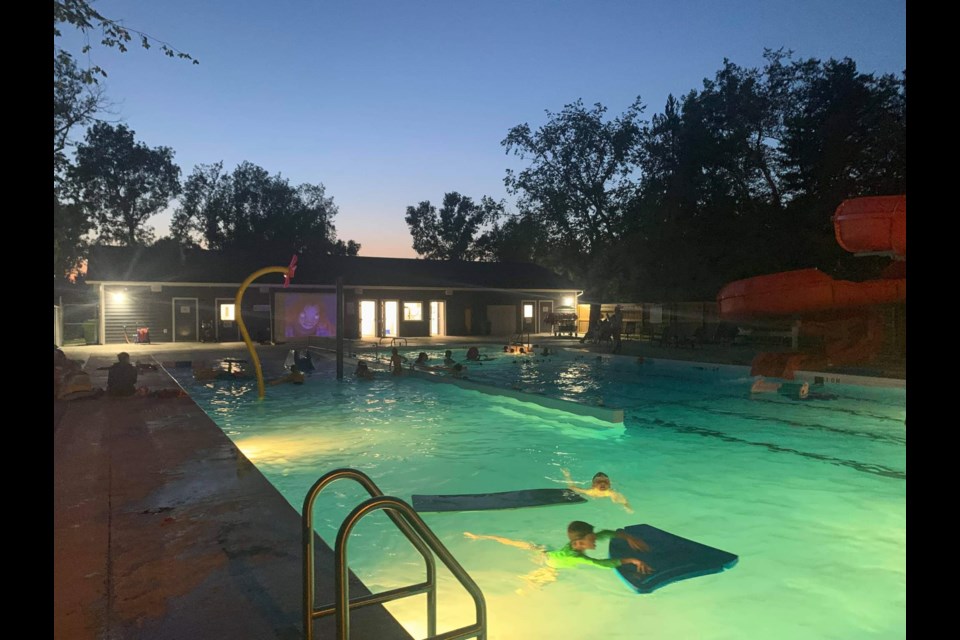 The swimming pool in Luseland recently added an air exchanger to help with humidity.