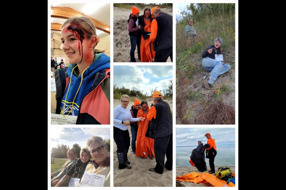 A multi jurisdictional mock disaster training was held at Good Spirit Lake. 