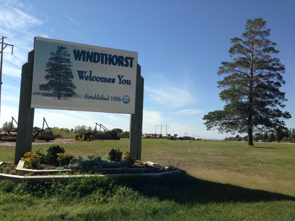 Windthorst Welcome sign