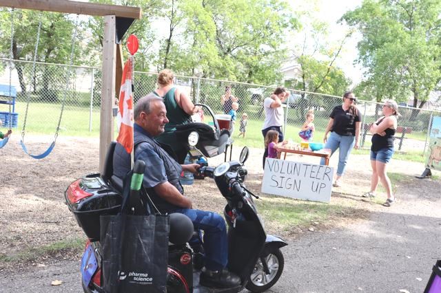 Don Sealy toured around the Animal Park, checking on the animals and visiting with volunteers.