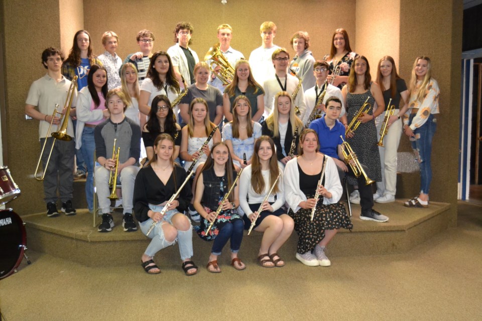 The GSSD senior band concluded the performance portion of the band concert.
