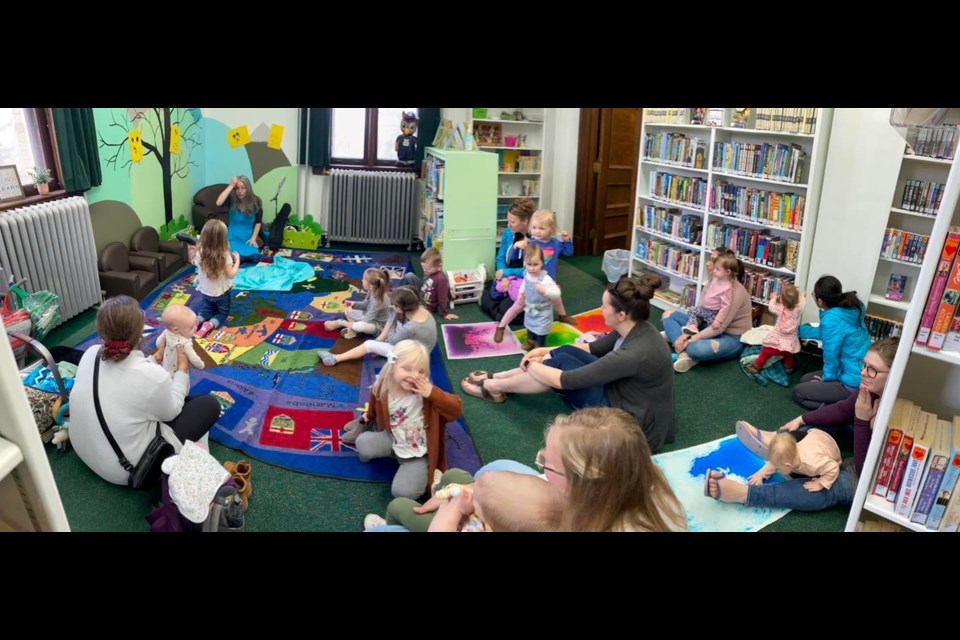 Creative and animated storyteller, Danica Lorer, was  enjoyed at the Kerrobert Libary April 27.