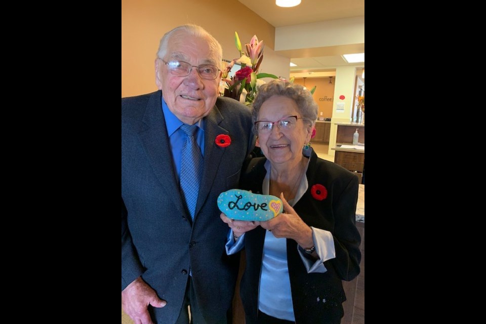 This photo was taken on the Dernisky’s 74th wedding anniversary on November 3, 2020.