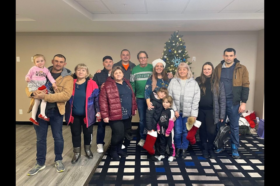 About 50 people, including newcomer families and Estevan Sunflower board and volunteers, stopped at the Western Star on Monday to celebrate St. Nicholas Day.