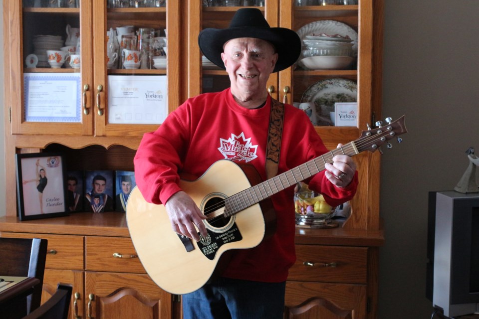 George Flunder received a Kin Canada Life Membership Award from the Kinsmen Club of Yorkton.