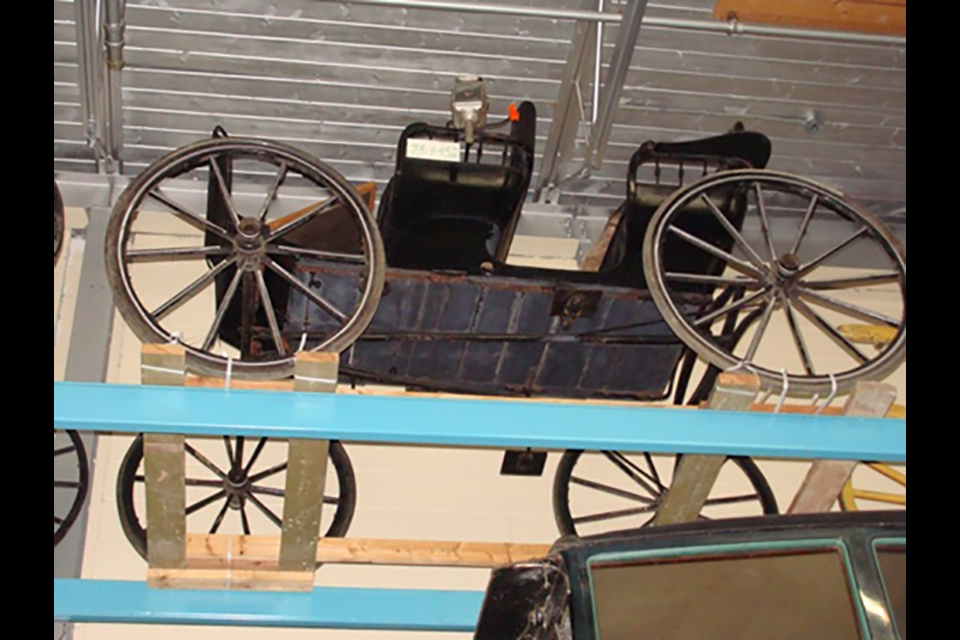 Peter V. Verigin's Democrat coach at the WDM storage facility in Saskatoon