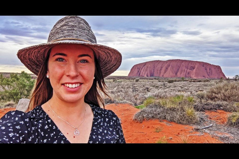 Karlene Hennig of Weyburn has spent the last three years in Australia, including a visit to the iconic Ayers Rock or Uluru in the Outback.
