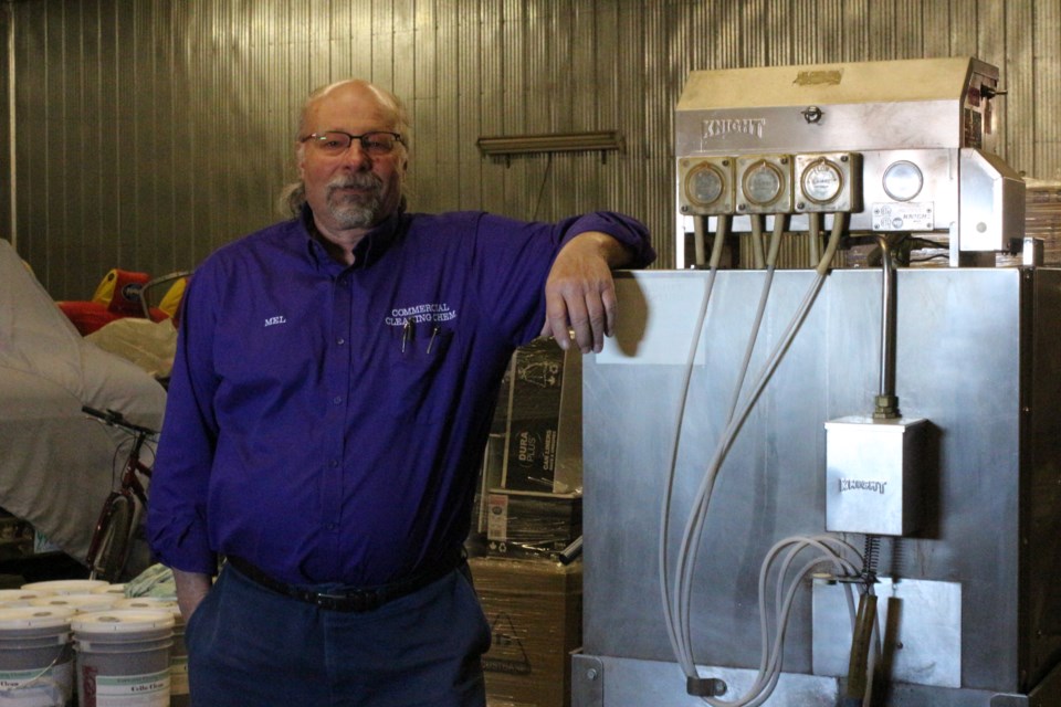 Curtis Maleschuk, pictured here with one of his products.