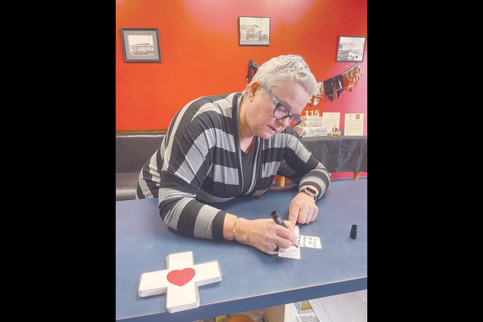 Town of Outlook Mayor, Maureen Weiterman, writes a message to all the staff of the Outlook & District Heath Centre.
