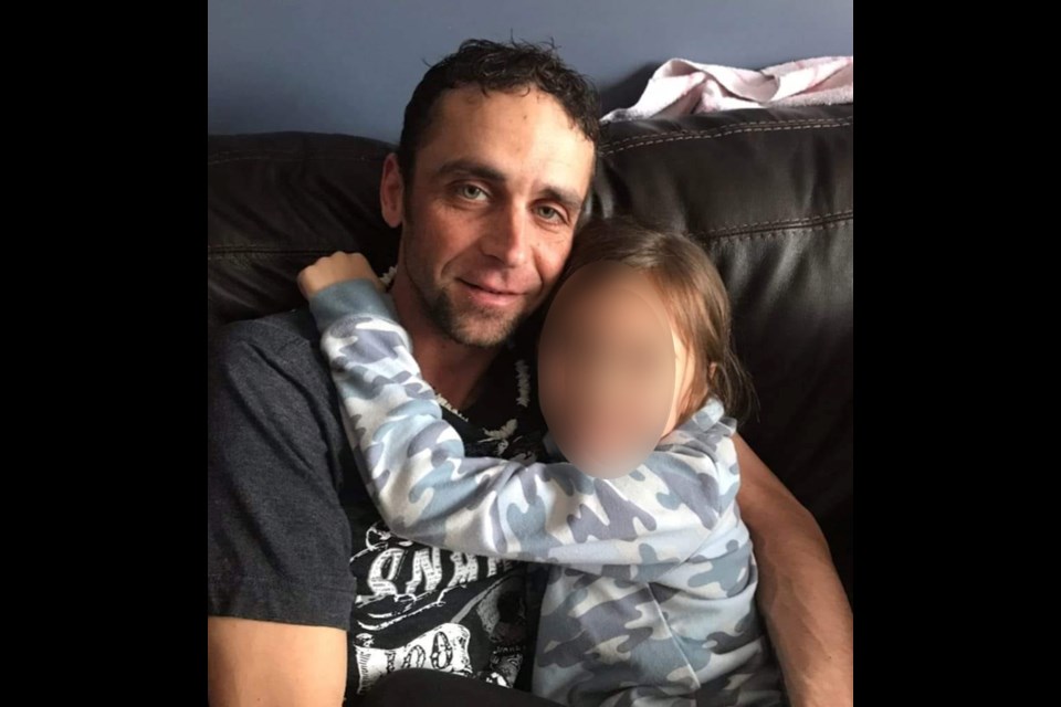 Nicholas Ewanchuk with his daughter. He hasn't seen her for two years after he and his ex-wife disagreed on whether or not their daughter should be vaccinated. 